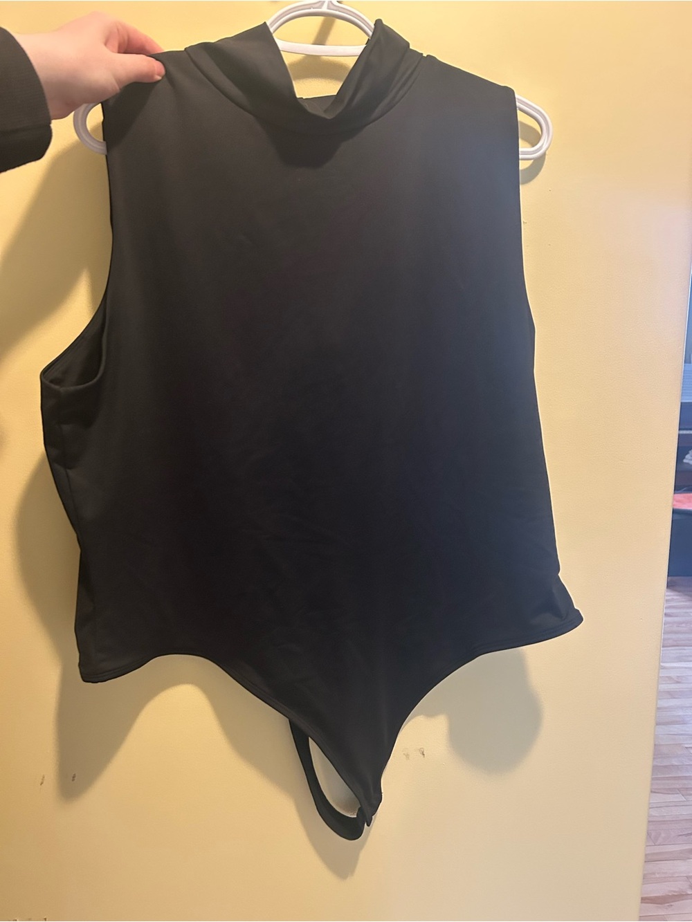 Smash + Tess Black Sleeveless Mock Neck Bodysuit